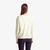 Woman Cream Crew Neck Cardigan In Pure Merino Wool