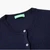 Crew Neck Cardigan In Pure Virgin Wool