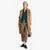 Woman Green Crew Neck Cardigan In Pure Merino Wool