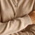 Woman Beige Crew Neck Cardigan In Pure Merino Wool