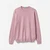 Man Marl Pink Crew Neck Sweater In Pure Merino Wool