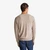 Man Brown Mélange V-Neck Sweater In Pure Merino Wool