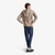 Man Brown Mélange V-Neck Sweater In Pure Merino Wool