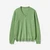 Man Light Marl Green V-Neck Sweater In Pure Merino Wool