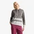Woman Gray Sweater In Cashmere Blend With Hood