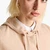Woman Beige Cashmere Blend Sweater With Hood