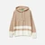 Woman Beige Cashmere Blend Sweater With Hood