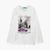 Girl Junior T-Shirt With Glitter Print