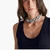 Woman Dark Blue Tank Top In Pure Cotton