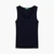 Woman Dark Blue Tank Top In Pure Cotton