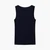 Woman Dark Blue Tank Top In Pure Cotton