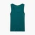 Woman Dark Green Tank Top In Pure Cotton