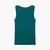 Woman Dark Green Tank Top In Pure Cotton