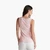 Woman Pink Tank Top In Pure Cotton