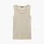Woman Beige Tank Top In Pure Cotton