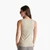 Woman Beige Tank Top In Pure Cotton