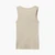 Woman Beige Tank Top In Pure Cotton