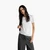 Woman T-Shirt In 100% Cotton With Glitter Print Logo