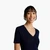 Woman Pure Cotton T-Shirt With V-Neck