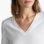Woman Pure Cotton T-Shirt With V-Neck