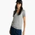 Woman Pure Cotton T-Shirt With V-Neck