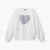 Girl Junior Sweatshirt With Glittery Logo Print