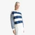 Woman Striped Crew Neck Hoodie