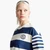 Woman Striped Crew Neck Hoodie