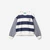 Woman Striped Crew Neck Hoodie