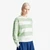 Woman Striped Crew Neck Hoodie