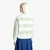 Woman Striped Crew Neck Hoodie