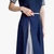 Woman Midi Skirt With Stripe Insert