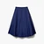 Woman Midi Skirt With Stripe Insert