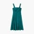 Woman Square Neck Dress In Pure Linen