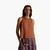 Woman Sleeveless Top In Pure Linen