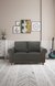 neudot Melody Sofa for Living Room |2 Persons Sofa|Premium Fabric with Padded Cushioned Armrest | Solid Wood Frame|2 Seater in Slate Grey Color