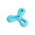 Ezra Play Triangle Dart - Blue Rubber Toy