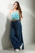 Womens Denim Low-Rise Pants