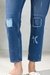 Womens Ripped Girlfriend Jeans