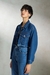 Womens  Denim Cropped Trucker Jacket