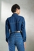 Womens  Denim Cropped Trucker Jacket
