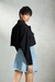 Womens Denim Cropped Trucker Jacket