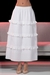 Womens White Ruffle Midi Skirt