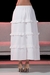 Womens White Ruffle Midi Skirt