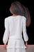 Womens White Ruffle Midi Skirt