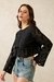 Womens Black Crochet Crop Top