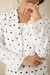 Womens Cotton Polka Crop Blazer