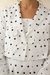 Womens Cotton Polka Crop Blazer