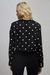Womens Cotton Polka Crop Blazer