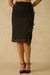 Womens Vertical Ruffle Polka Skirt
